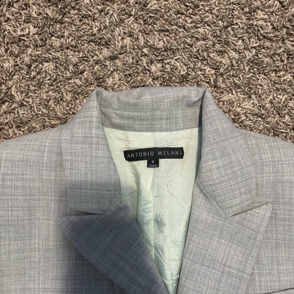 ANTONIO MELANI Light Gray Blazer - Picture 3 of 8
